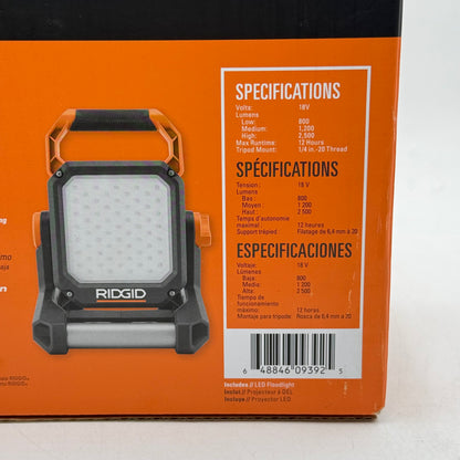 New Ridgid R86902B 18V LED Floodlight