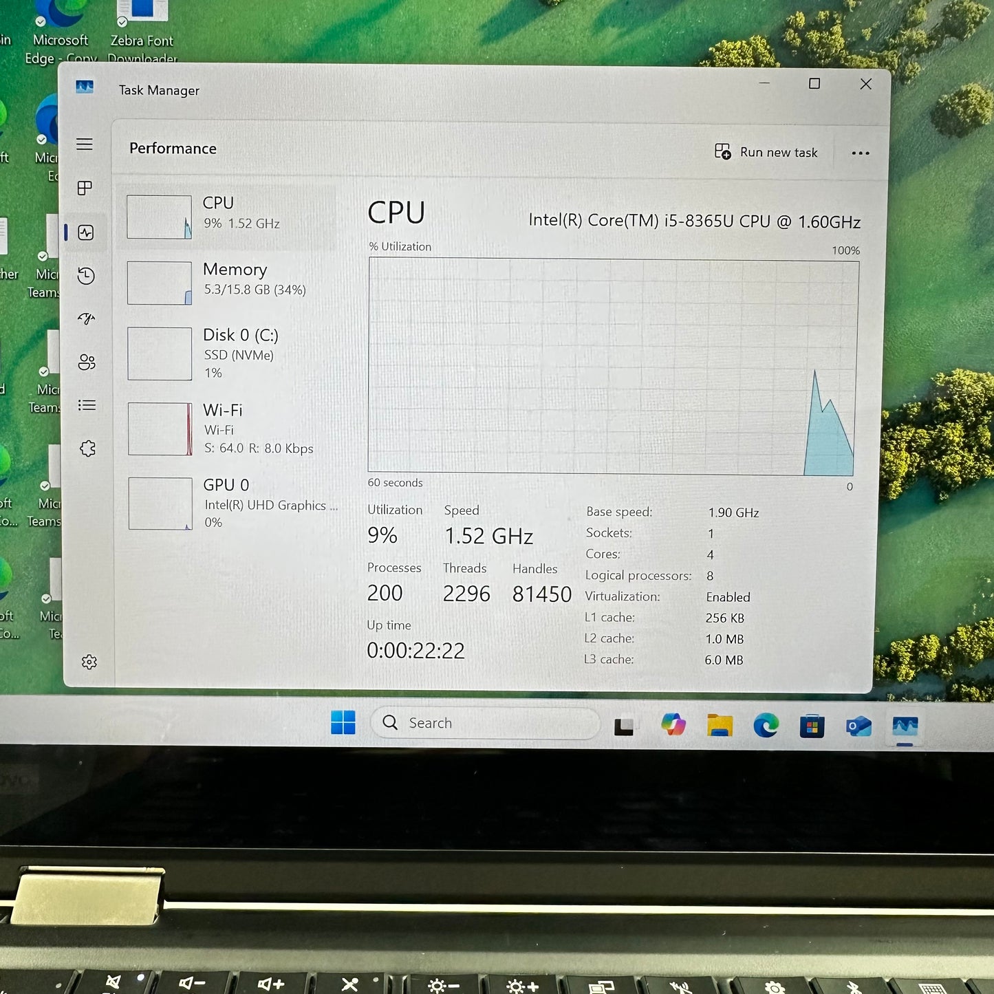 Lenovo X390 Yoga 20NQ 13.3" i5-8365U 1.6GHz 16GB RAM 1TB SSD Touch