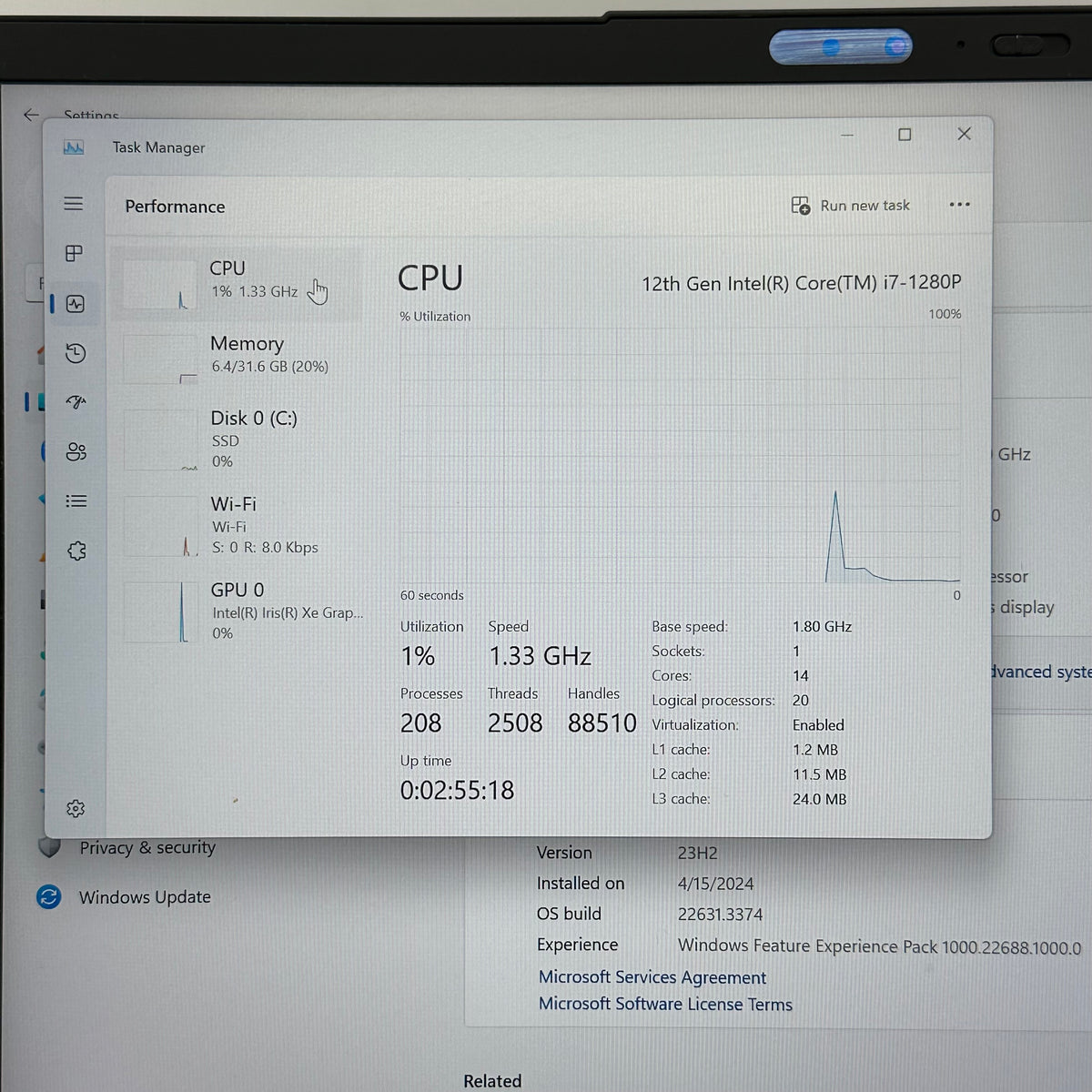 Lenovo ThinkPad X1 Nano Gen 2 21E80013US 13 i7-1280P 1.8GHz 32GB RAM 1TB SSD