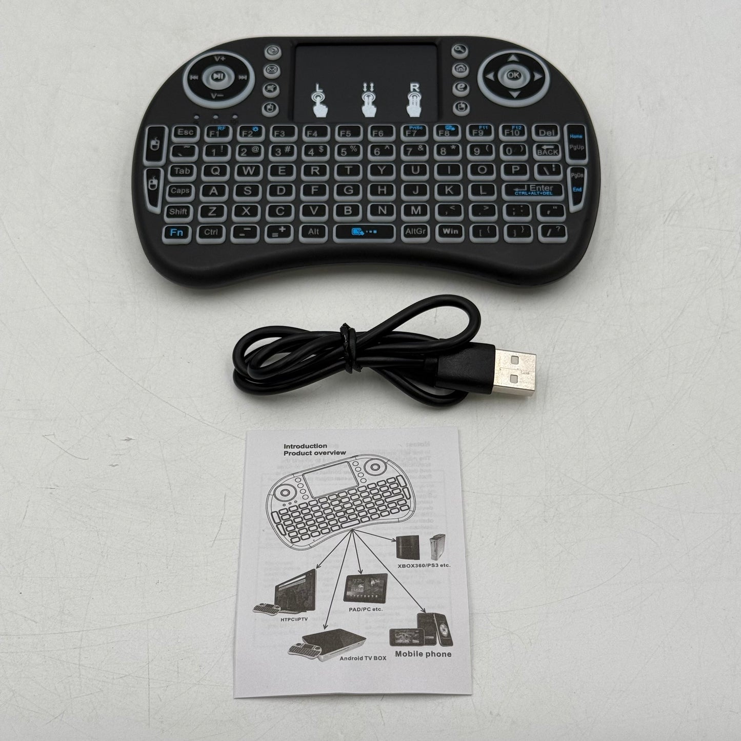 Mini Keyboard Wireless Backlit Keyboard Mouse Combo