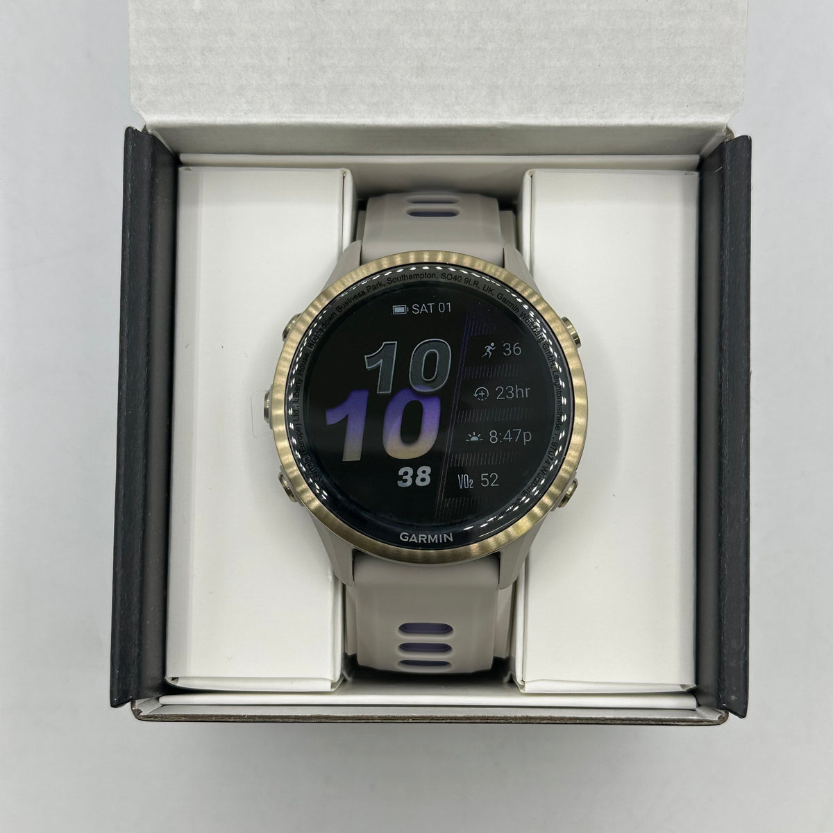 New Garmin Forerunner 970 47mm Smart Watch 010-02969-02 Soft Gold Titanium