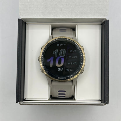 New Garmin Forerunner 970 47mm Smart Watch 010-02969-02 Soft Gold Titanium