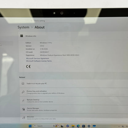 Microsoft Surface Pro 4 1724 12.3" i5 2.5GHz 8GB RAM 256GB SSD