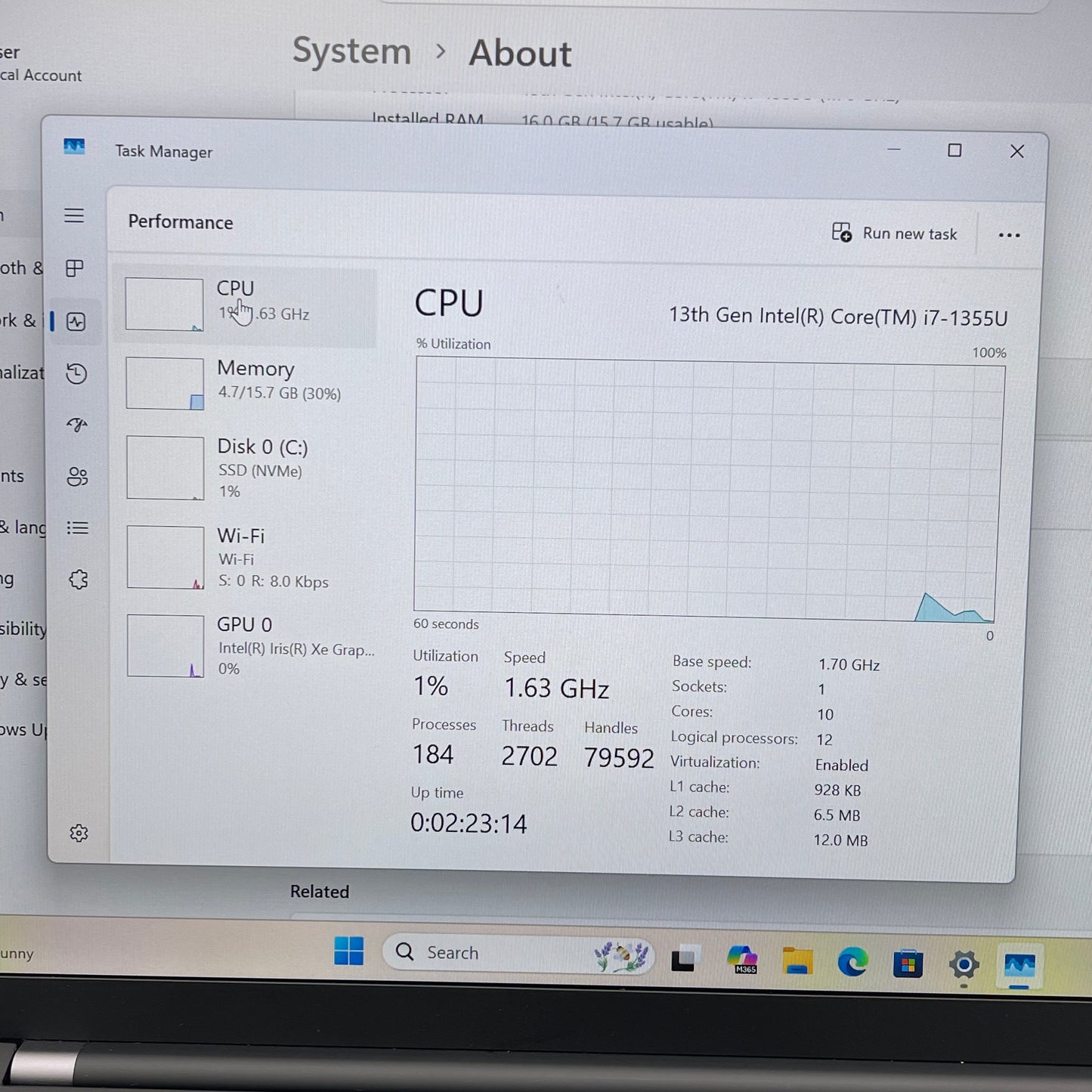 Lenovo ThinkPad X1 Carbon Gen 11 14" i7-1355U 1.7GHz 16GB RAM 512GB SSD