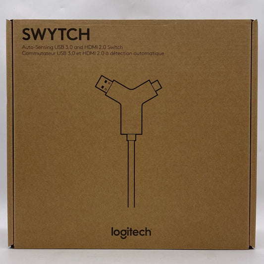 New Logitech SWYTCH Auto Sensing USB 3.0 and HDMI 2.0 Switch 952-000009