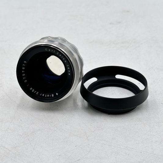 Carl Zeiss Jena Biotar Red T 49mm f/2.0 12-Blades Exakta Mount