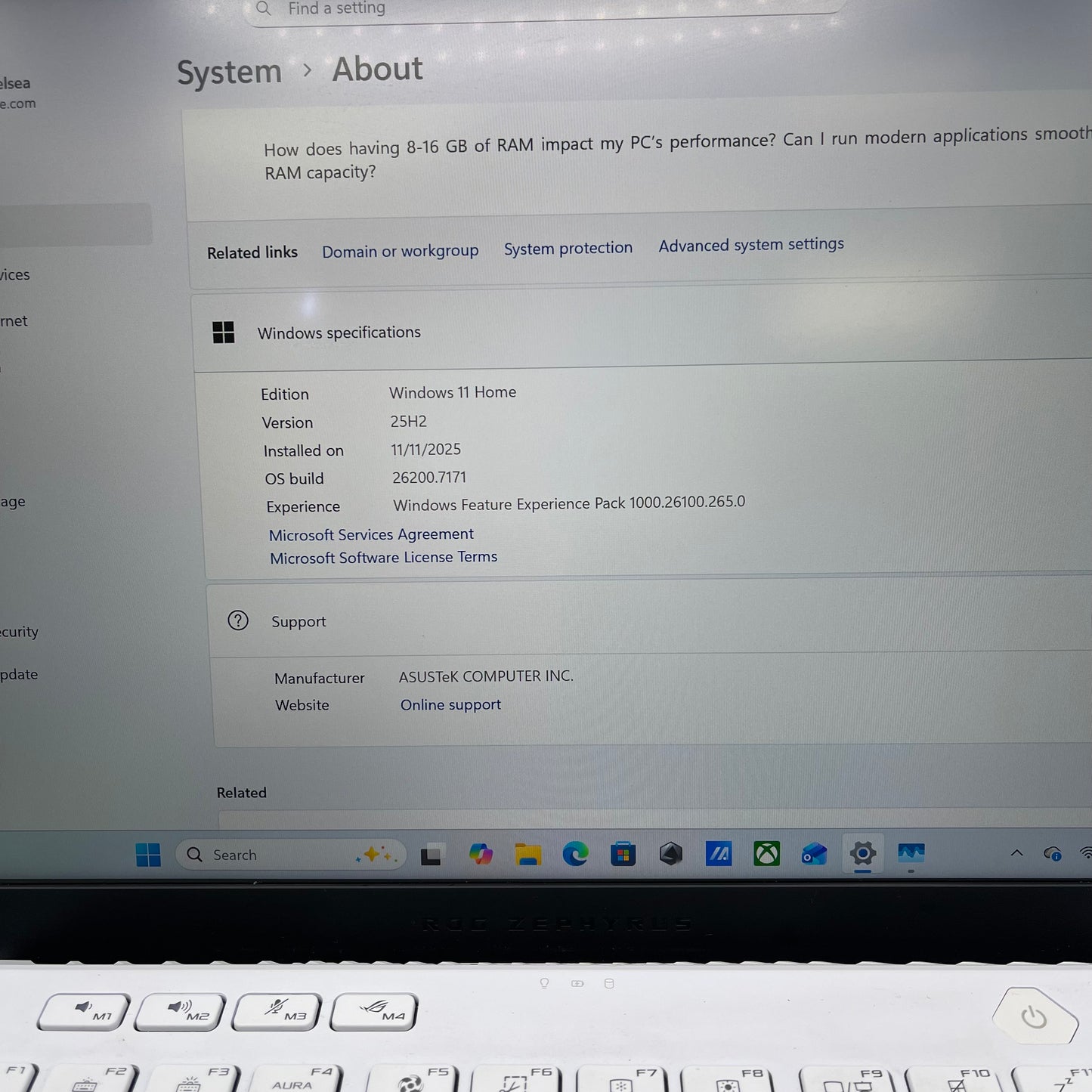 Asus ROG G14 14" Ryzen 9 7940HS 4.0GHz 16GB RAM 512GB GeForce RTX 4060 Read