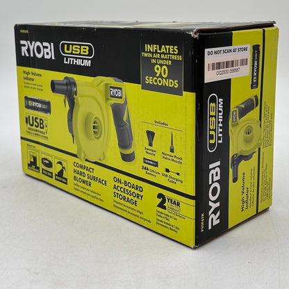 New Ryobi FVIF61K 4V High Volume Inflator