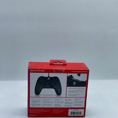 Brand New PowerA Nintendo Switch Wired Controller Black 1511370-01