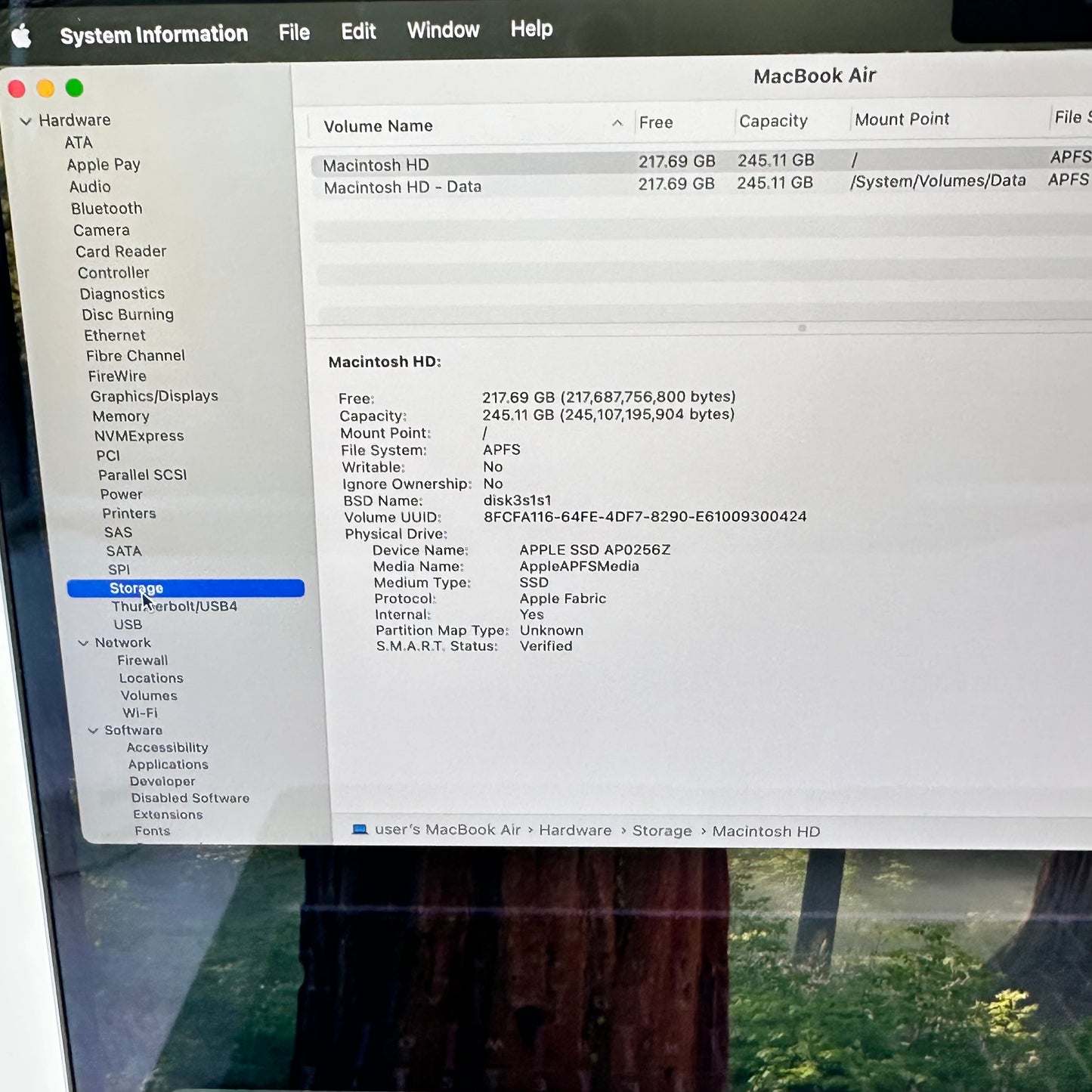 2024 Apple MacBook Air 13.6" M3 8C GPU 4.0GHz 8GB RAM 256GB SSD MRXN3LL/A