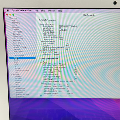 2015 Apple MacBook Air 13.3" i5 1.6GHz 8GB RAM 256GB SSD Silver A1466 READ