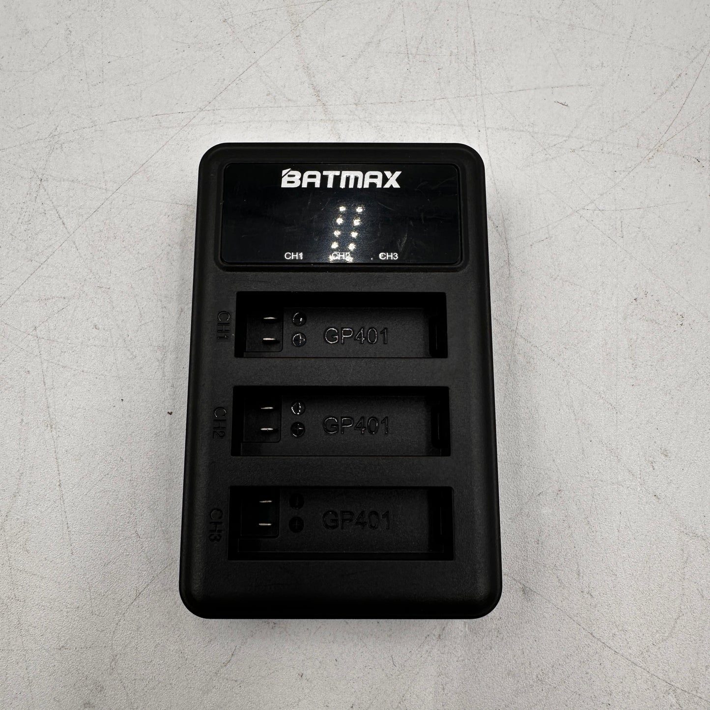 Batmax USB Tripe Charger with Batteries for GoPro Hero4 Black