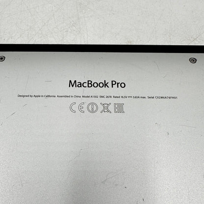 Late 2013 Apple MacBook Pro 13.3" i5 2.6GHz 8GB RAM 512GB SSD Silver A1502