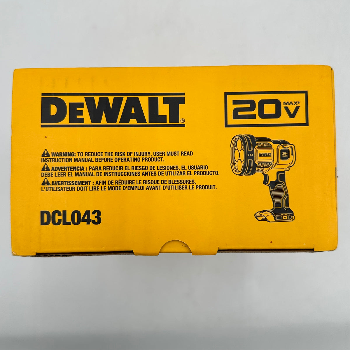 New DeWalt DCL043 20V MAX Jobsite LED Spotlight