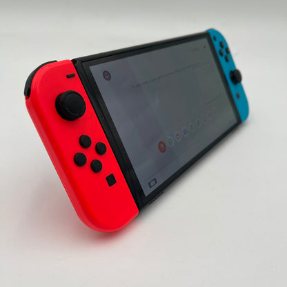 Nintendo Switch OLED Video Game Console HEG-001 Red/Blue