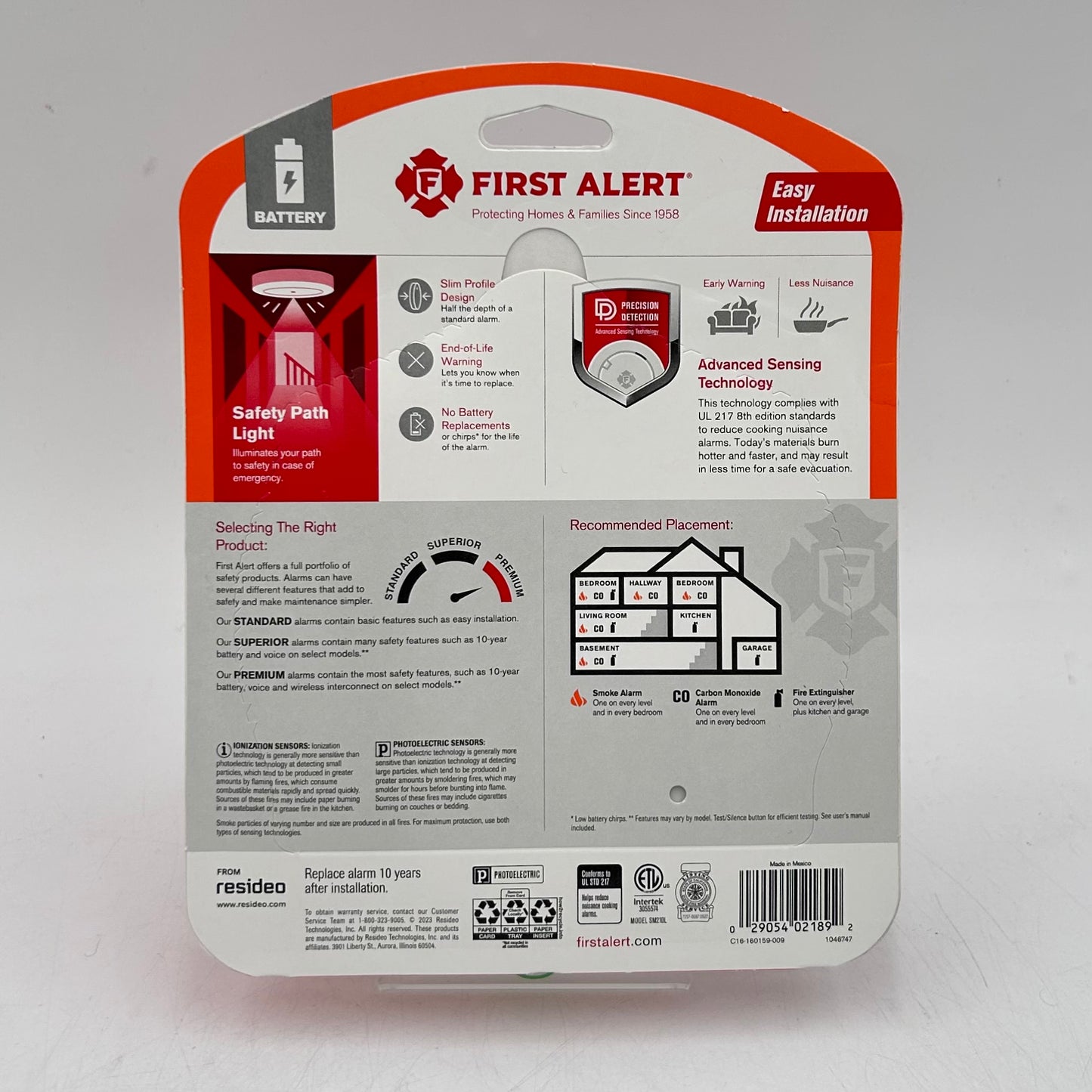 New First Alert Smoke Alarm Smoke Detector 1046747 Premium