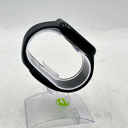 Unlocked Apple Watch Series 8 45MM Black Aluminum A2774 w/ Black Sport Band