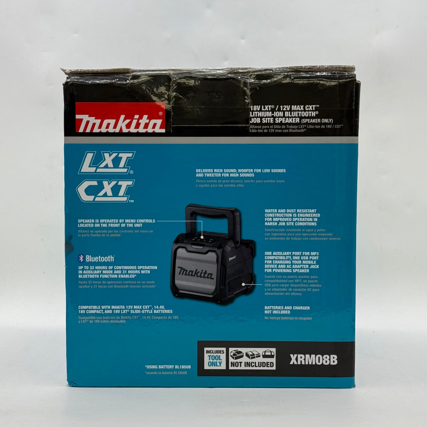 New Makita XRM08B 18V LXT/ 12V Max CXT Lithium-Ion Bluetooth Job Site Speaker
