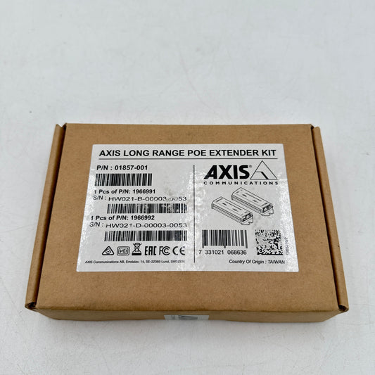 New Axis Communications Long Range PoE Extender Kit 01857-001