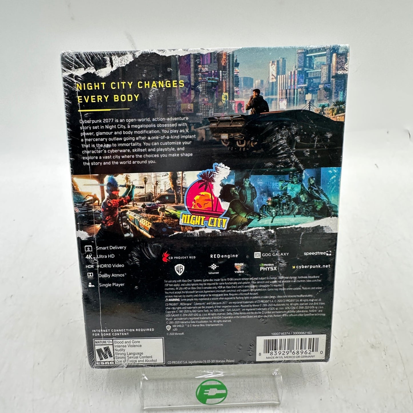 New Cyberpunk 2077 (Microsoft Xbox One, 2020) W/ Sleeve