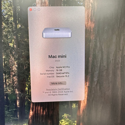 2023 Apple Mac Mini M2 Pro 3.5GHz 16GB RAM 512GB SSD Silver MNH73LL/A
