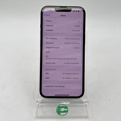 Factory Unlocked Apple iPhone 14 128GB Midnight MPUA3LL/A