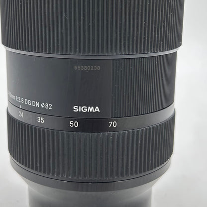 Sigma Art Lens 24-70mm f/2.8  DG DN For Sony E-Mount Auto & Manual Lens