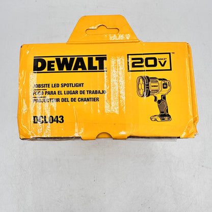 New DeWalt DCL043 20V MAX Jobsite LED Spotlight