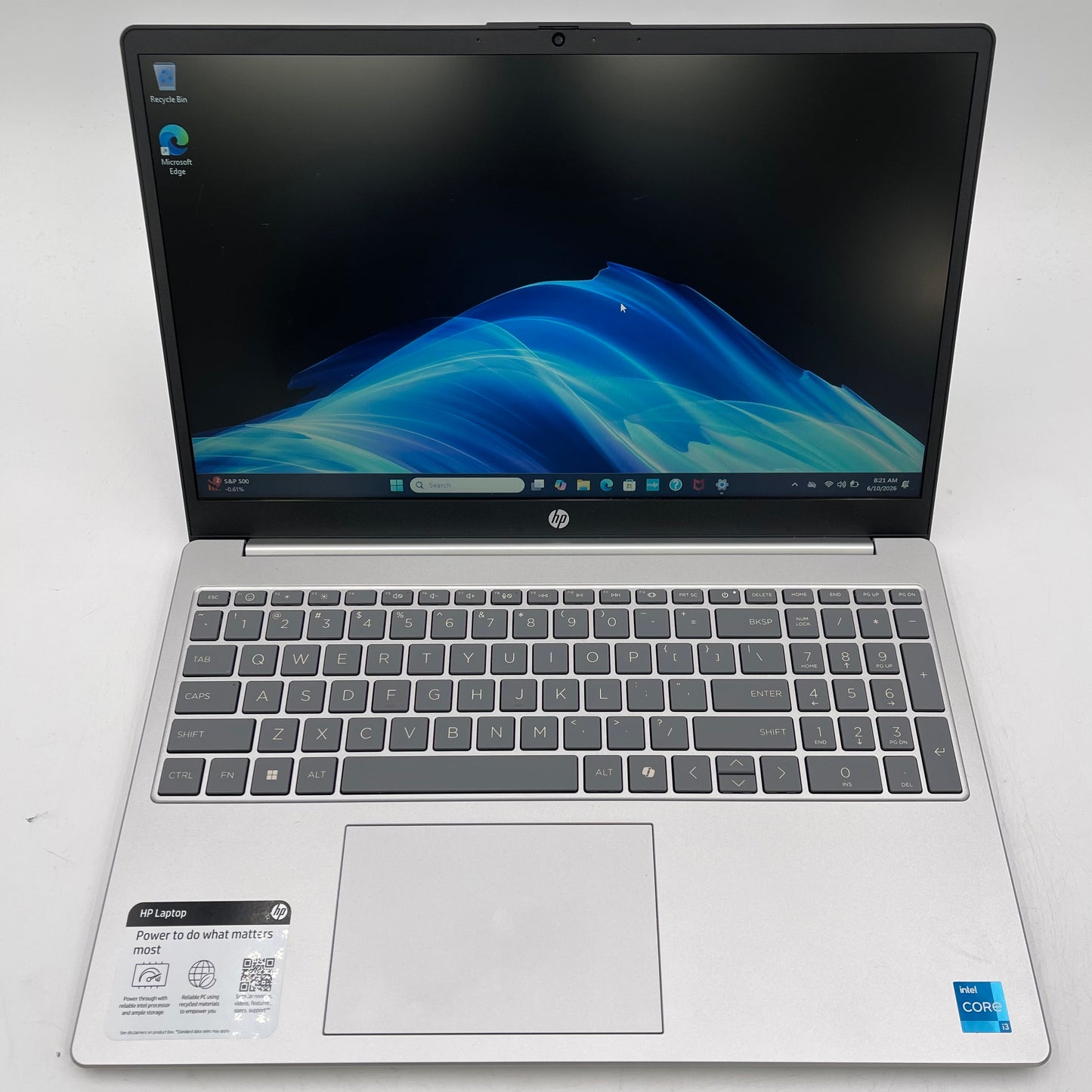 HP Laptop 15-FD0113DX 15.6" i3-N305 1.8GHz 8GB RAM 128GB SSD