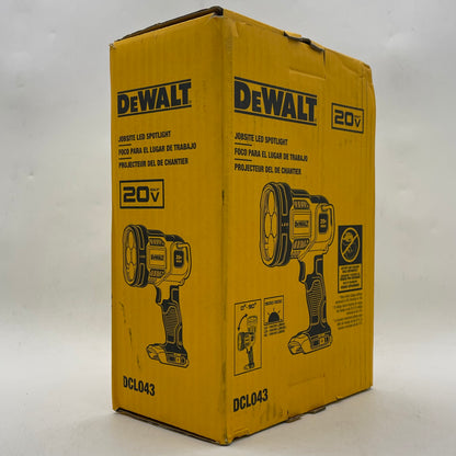 New DeWalt DCL043 20V MAX Jobsite LED Spotlight