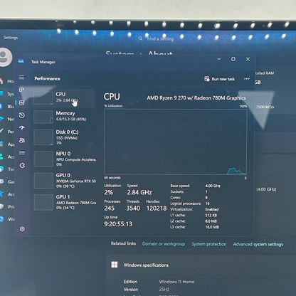Asus ROG GA403 14" Ryzen 9 270 4.0GHz 16GB RAM 1TB SSD GeForce RTX 5060