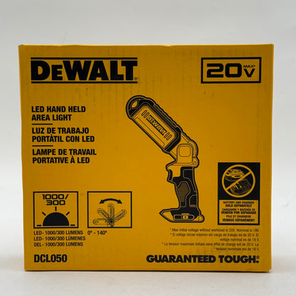 New DeWalt DCL050 20V MAX LED Hand Held Area Light