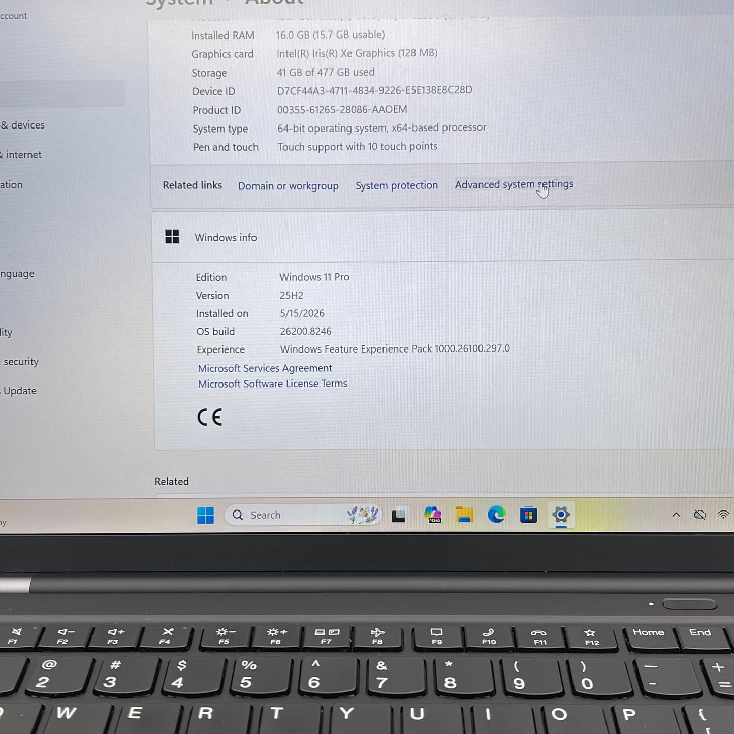 Lenovo ThinkPad X1 Carbon Gen 11 14" i7-1355U 1.7GHz 16GB RAM 512GB SSD