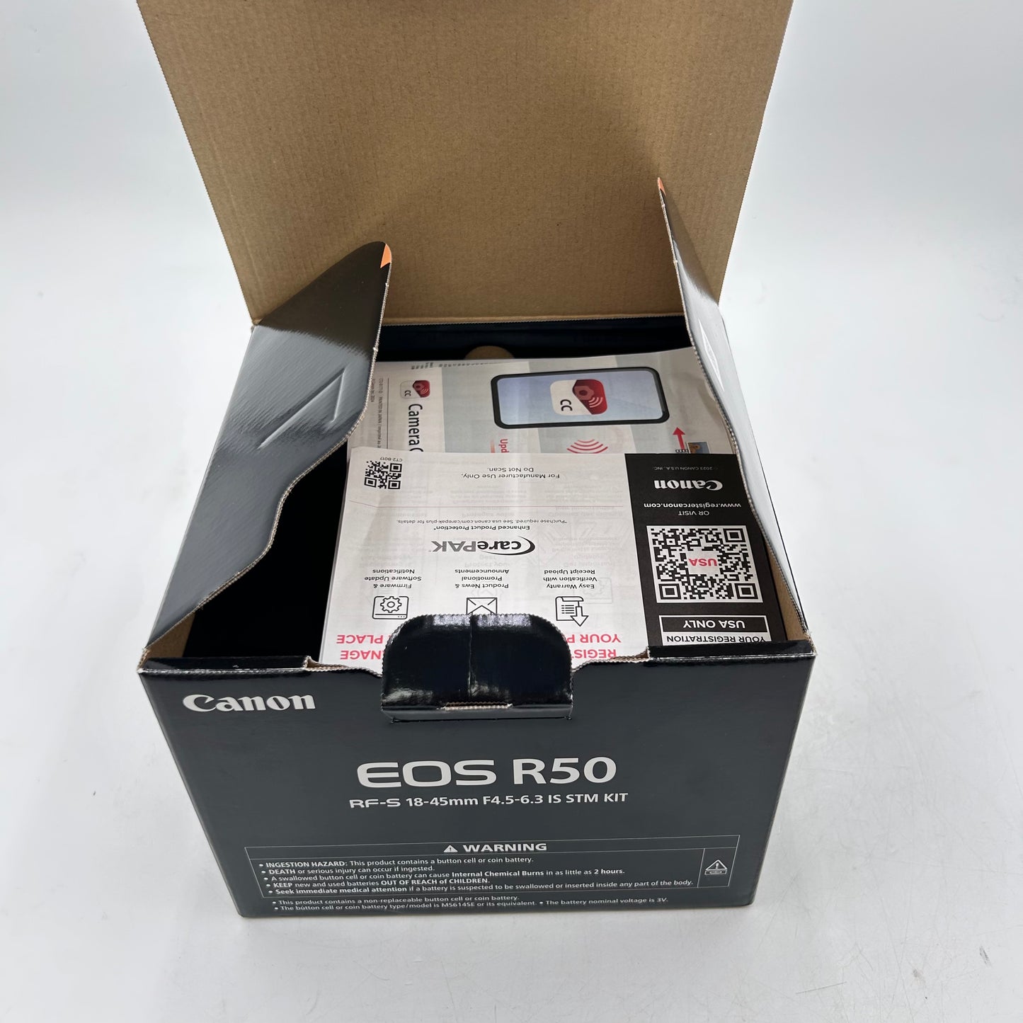 New Canon EOS R50 24.2MP Mirrorless Camera Kit w/ RF-S 18-45mm Lens