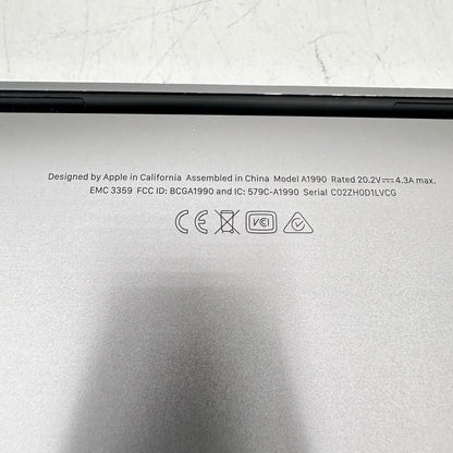 2019 Apple MacBook Pro 15" i9-9880H 2.3GHz 16GB RAM 512GB SSD 560X Gray READ