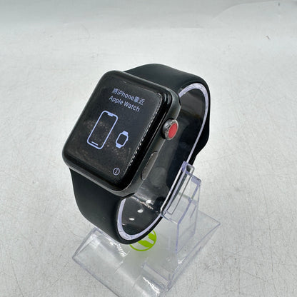 Broken Unlocked Apple Watch Series 3 42MM Aluminum A1861 READ