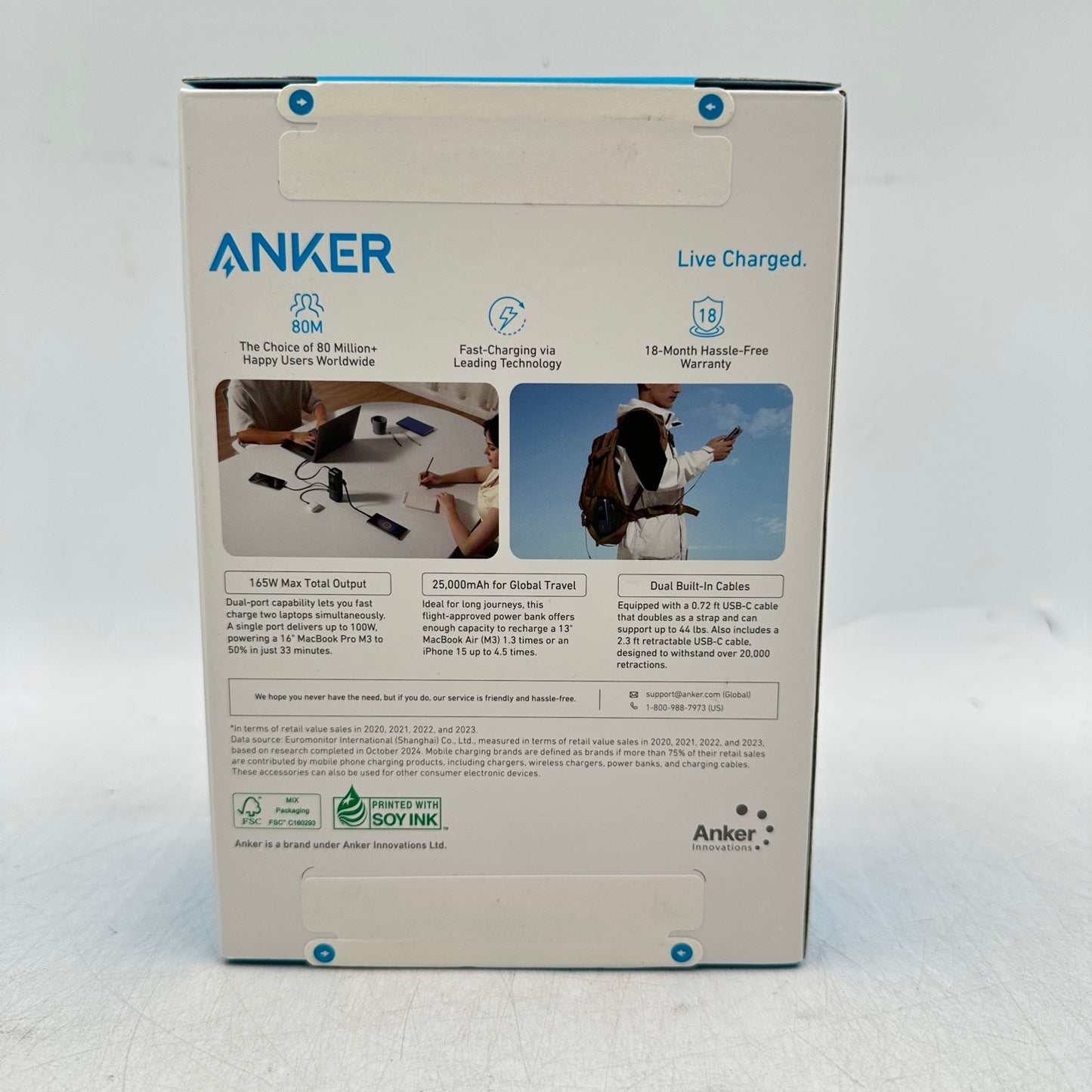 New Anker Power Bank (25K, 165W) High Power Multi-Device Charging X004E2AKDN