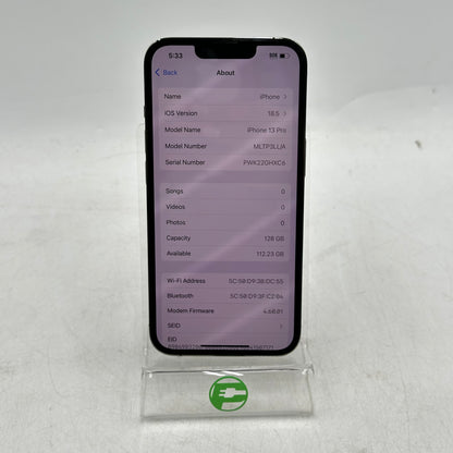 Factory Unlocked Apple iPhone 13 Pro 128GB Graphite MLTP3LL/A