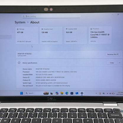 Dell Latitude 5420 14" i7-1185G7 3.0GHz 16GB RAM 512GB SSD