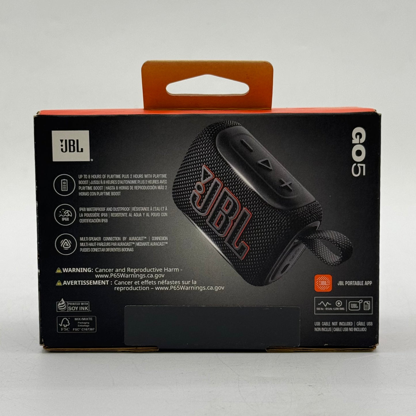 New JBL Go 5 Portable Wireless Bluetooth Speaker Black JBLGO5BLKAM