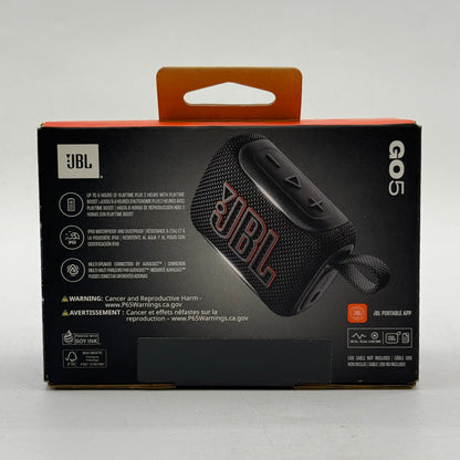 New JBL Go 5 Portable Wireless Bluetooth Speaker Black JBLGO5BLKAM