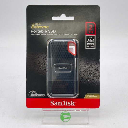 New Sandisk Portable 2TB Extreme USB-C to USB-C SSD SDSSDE61-2T00-AT