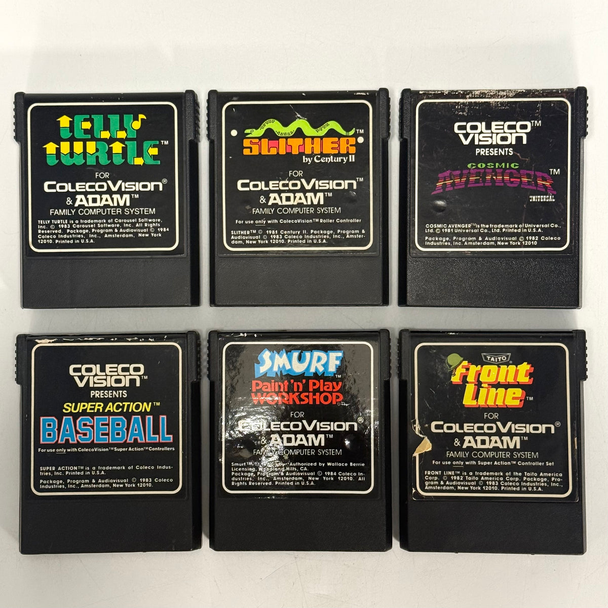 Lot of 6 ColecoVision Games Titles In Description