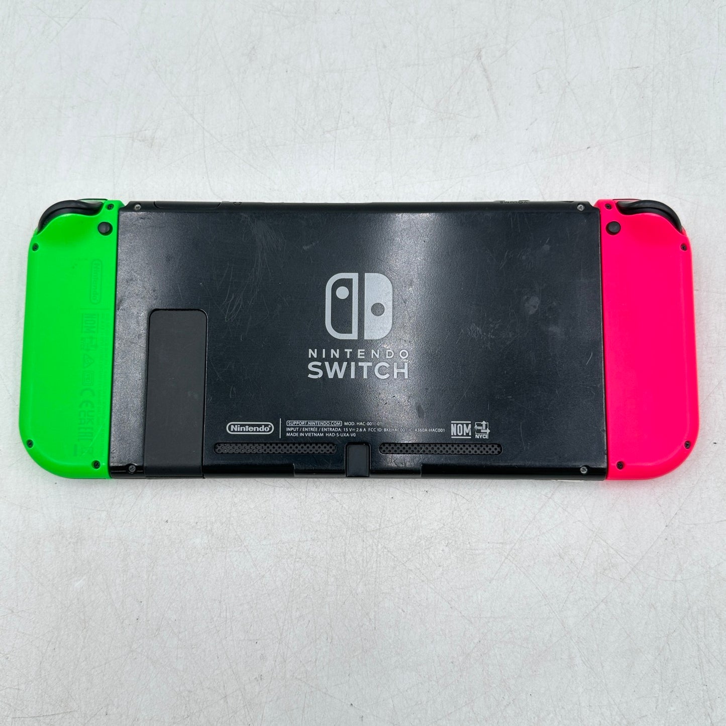 Nintendo Switch v2 Video Game Console Only HAC-001 (-01) Neon Pink/Neon Green