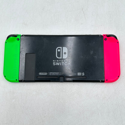 Nintendo Switch v2 Video Game Console Only HAC-001 (-01) Neon Pink/Neon Green