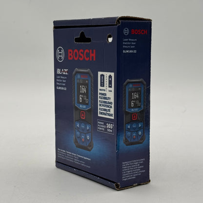 New Bosch GLM165-22 3V Blaze Laser Distance Measure