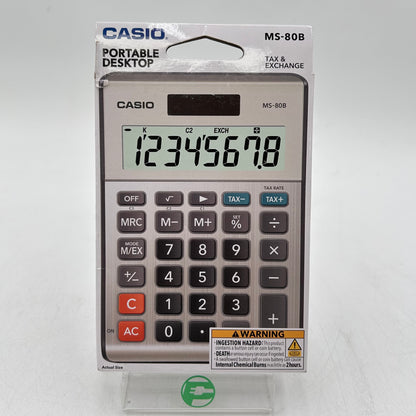 New Casio MS-80B Electronic Calculator