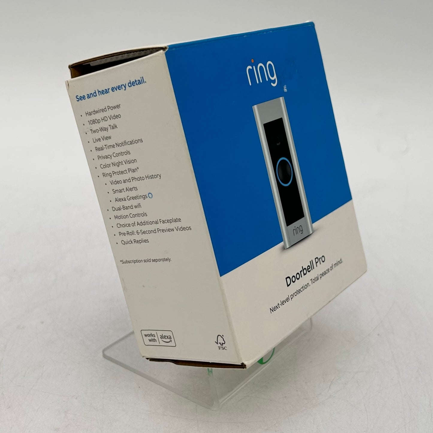New Ring Doorbell Pro HD Video Smart Wi-Fi Wired