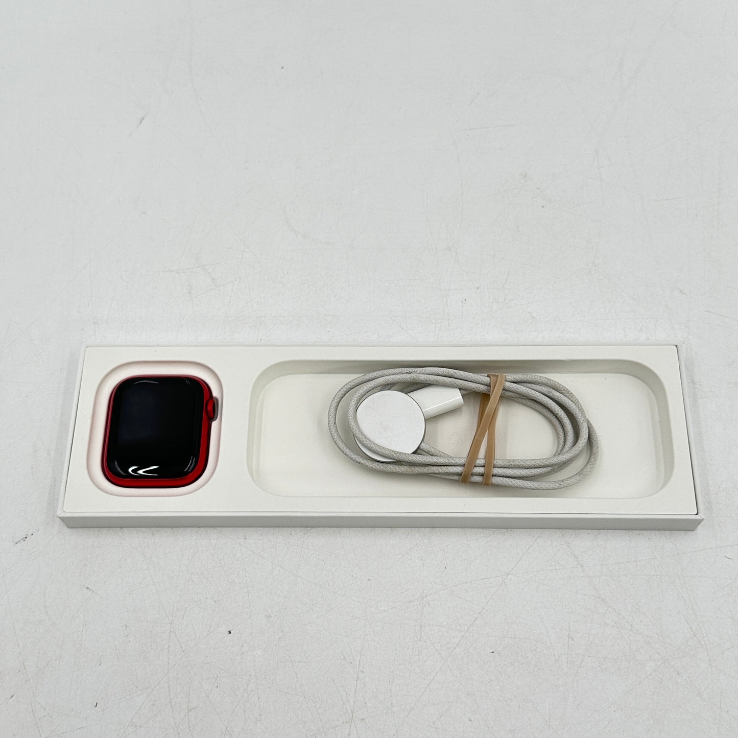 GPS Only Apple Watch Series 9 45MM Red Aluminum A2980 & Sports Band