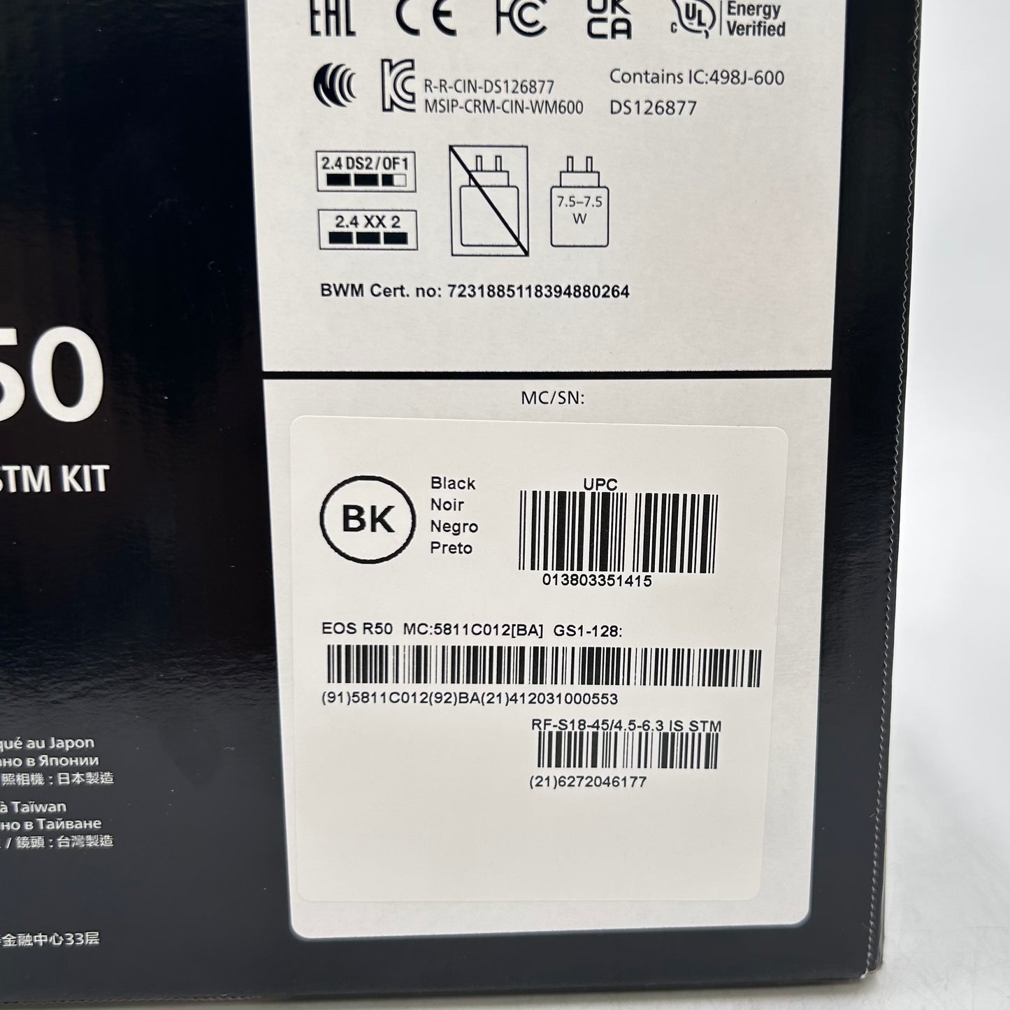 New Canon EOS R50 24.2MP Mirrorless Camera Kit w/ RF-S 18-45mm Lens